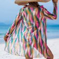 thumbnail image 3 of WILLBEST Traje de Baño Dama conjuntos de Bikini de 3 Piezas para Mujer Trajes de Baño Vintage con Estampado Floral Trajes de Baño con Cubiertas de Manga Larga, 3 of 7