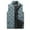 Green, variant on Herrnalise Fashion Men Solid Stand Collar Sleeveless Cardigan Jacket Outerwear Padded Coat Black