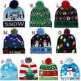 thumbnail image 3 of ¡EN VENTA! Gorro de Navidad tejido con LED para Año Nuevo, gorro cálido iluminado con luz para niños y adultos, decoración navideña de Año Nuevo, 2024, 3 of 4