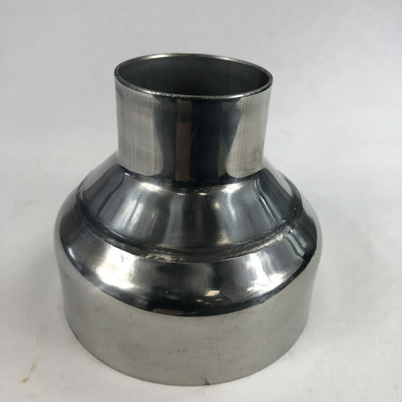 Universal Stainless Steel T201 Exhaust Piping Reducer 2" to 4", 3.5" Length