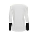 thumbnail image 6 of Womens Maternity Nursing Tops Raglan Sleeve Breastfeeding Shirts Maternity Womens Nursing Round Neck Long Sleeve Round Neck Breastfeeding Blouse, 6 of 7