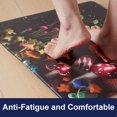 thumbnail image 3 of Colorful Mushroom Kitchen Mats for Floor, Anti Fatigue Mats for Kitchen Floor, Mysterious Black Non Slip Kitchen Rugs Cushioned Standing Mat for Laundry, Sink, Desk, Office, 3 of 6
