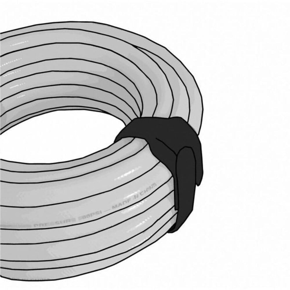 Hook and Loop Strap, No Adhesive, 8 in, 0.75 in W, Green, 45 PK 176043