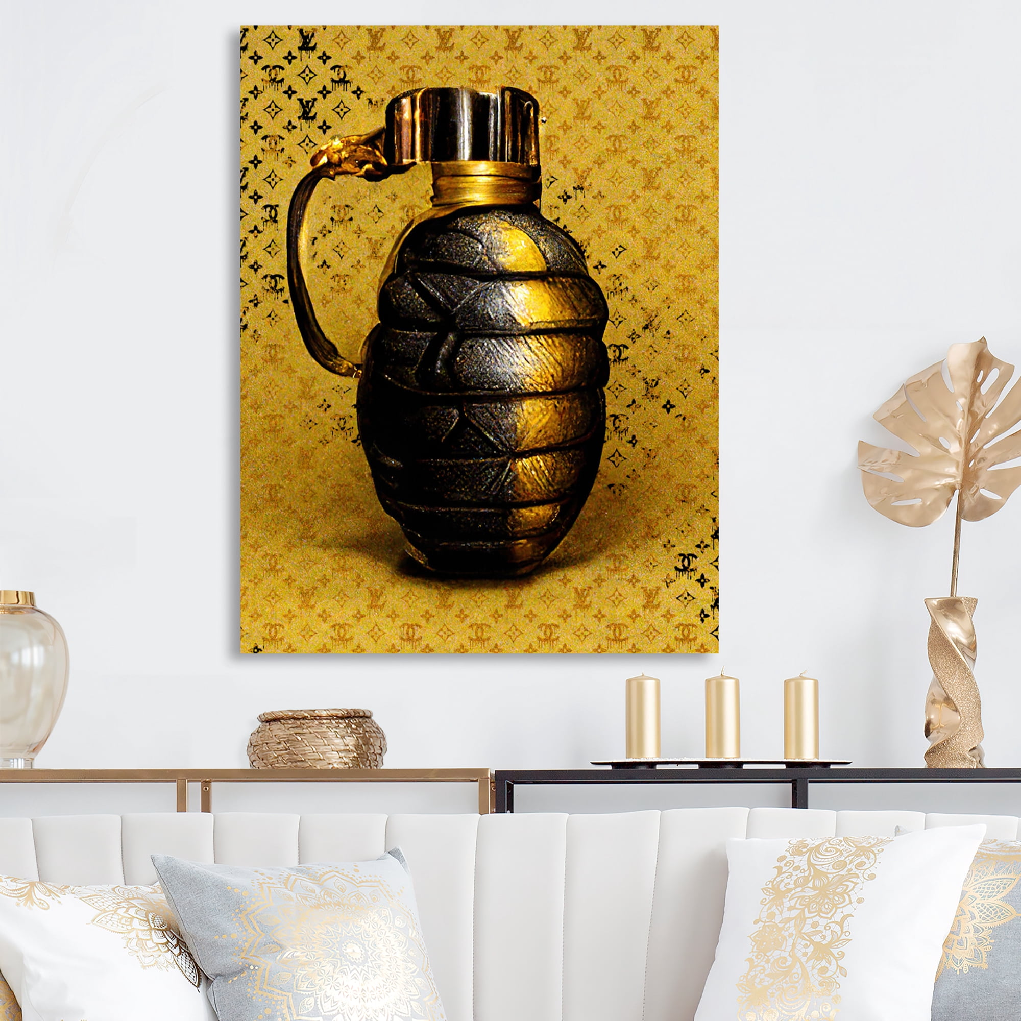 Designart Luxury Brand Grenade II Canvas Wall Art