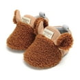 thumbnail image 6 of Huowey Girls Shoes Baby Sneakers Soft Sole First Shoes For Cute Cartoon Toddler Shoes Warm Winter Booties For Boys Girls Sneaker,Brown,11, 6 of 6