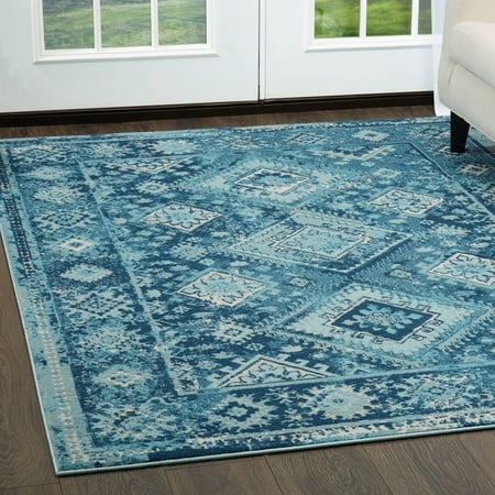 Southwest Inlay - Palmyra Collection Southwest Distresssed Area Rug by Home Dynamix