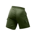 thumbnail image 4 of Nestiefly Mens Cargo Cotton Chino Cargo Shorts Drawstring Stretch Elastic Waist Casual Lightweight Summer Work Short with Multi Pockets 2026 Army Green 3XL, 4 of 5