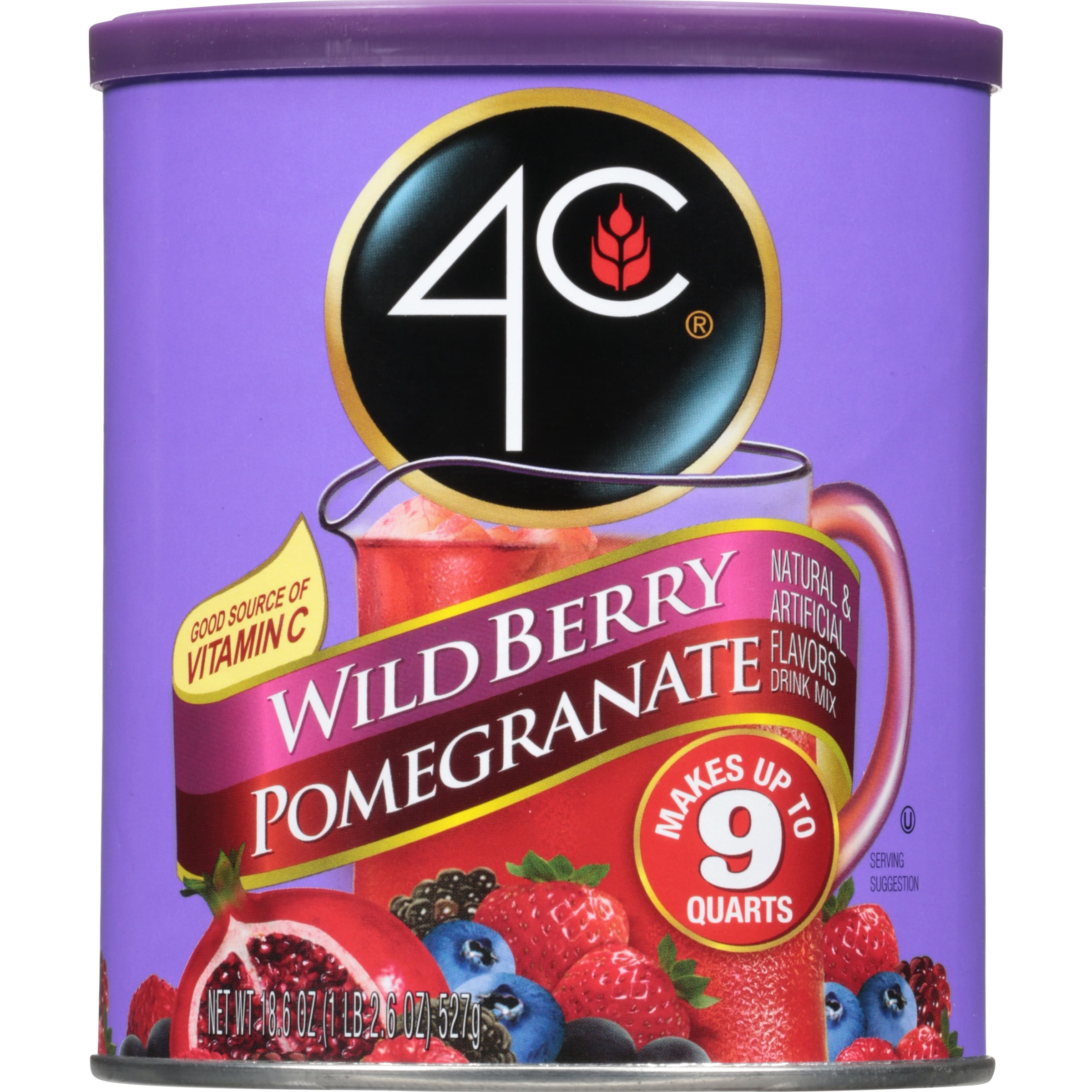 4C Wildberry/Pomegranate Drink Mix - Bonus Pack, Makes up to 9