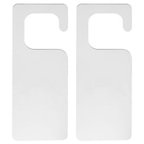 Uxcell 2Pack 9.84" Door Hanger Signs Acrylic Sign DIY Blank Door Tag for Home Office, Silver