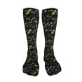 thumbnail image 5 of Xecao Wasp and Florals Print Calf Socks Seamless Toe, Knee High Long Socks, Sports Socks Trouser Socks for Women and Men-One Size, 5 of 8
