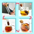 thumbnail image 4 of FZHANC-2 PCS Infuseur à Thé en Verre, Infuseur à Thé en Verre avec Couvercle en Liège Vaisselle Réutilisable pour Thé en Vrac, Diffuseurs de Thé pour Thé en Vrac, 4 of 4