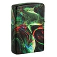 thumbnail image 3 of Zippo Psychedelic Swirl Design Glow in the Dark Green Matte Pocket Lighter, 3 of 6