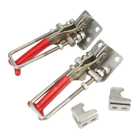 

BAMILL 2pcs Heavy Duty Latch U Bolt Self-lock Toggle Clamp Stainless Steel Load 200kg