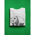 thumbnail image 3 of Panda Pencil Drawing Sweatshirt Women -Image by Shutterstock, Female XX-Large, 3 of 4