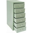 thumbnail image 3 of 6 Drawers File Cabinet with Lock Rolling Mobile Filing Cabinet with Wheels Under Desk Vertical Filing Cabinet for Office/Home Metal Mobile Storage File Organizer for Home Office, 11*16*27in, 3 of 9