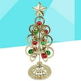 thumbnail image 4 of NIYANGLE Christmas Decorations Mini Christmas Trees 1Pack Golden Iron Tree Shaped Ornament 10.5X9.1X26 Cm, 4 of 8