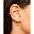 thumbnail image 2 of Disney Winnie-the-Pooh Hoop Earrings for Women Official License, 18k Gold Flash-Plated Winnie the Pooh Earrings, Pooh Gifts, 2 of 4