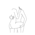 thumbnail image 3 of Póster abstracto de dibujo de una línea de pareja de amor, posturas especiales para hombre y mujer, pintura en lienzo, arte minimalista para pared, imagen para decoración del hogar, 3 of 5