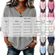 thumbnail image 3 of Neewe Women's Fashion 3/4 Sleeve Shirts, Striped V Neck Casual Pullover Tops Blouses with Spring Fall, 3 of 5