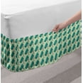 thumbnail image 2 of Golf Bed Skirt, Clubs in a Bag with Shoulder Straps Modern Sports Hobby Illustration, Elastic Bedskirt Dust Ruffle Wrap Around for Bedding Decor, 4 Sizes, Turquoise and Pale Green, by Ambesonne, 2 of 2