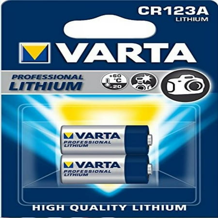 3v Photo Camera - Varta VCR123X2 Photo Lithium 3V Battery for Cameras/MP3 Player and GameBoy, 2-Pack (Blue Silver)