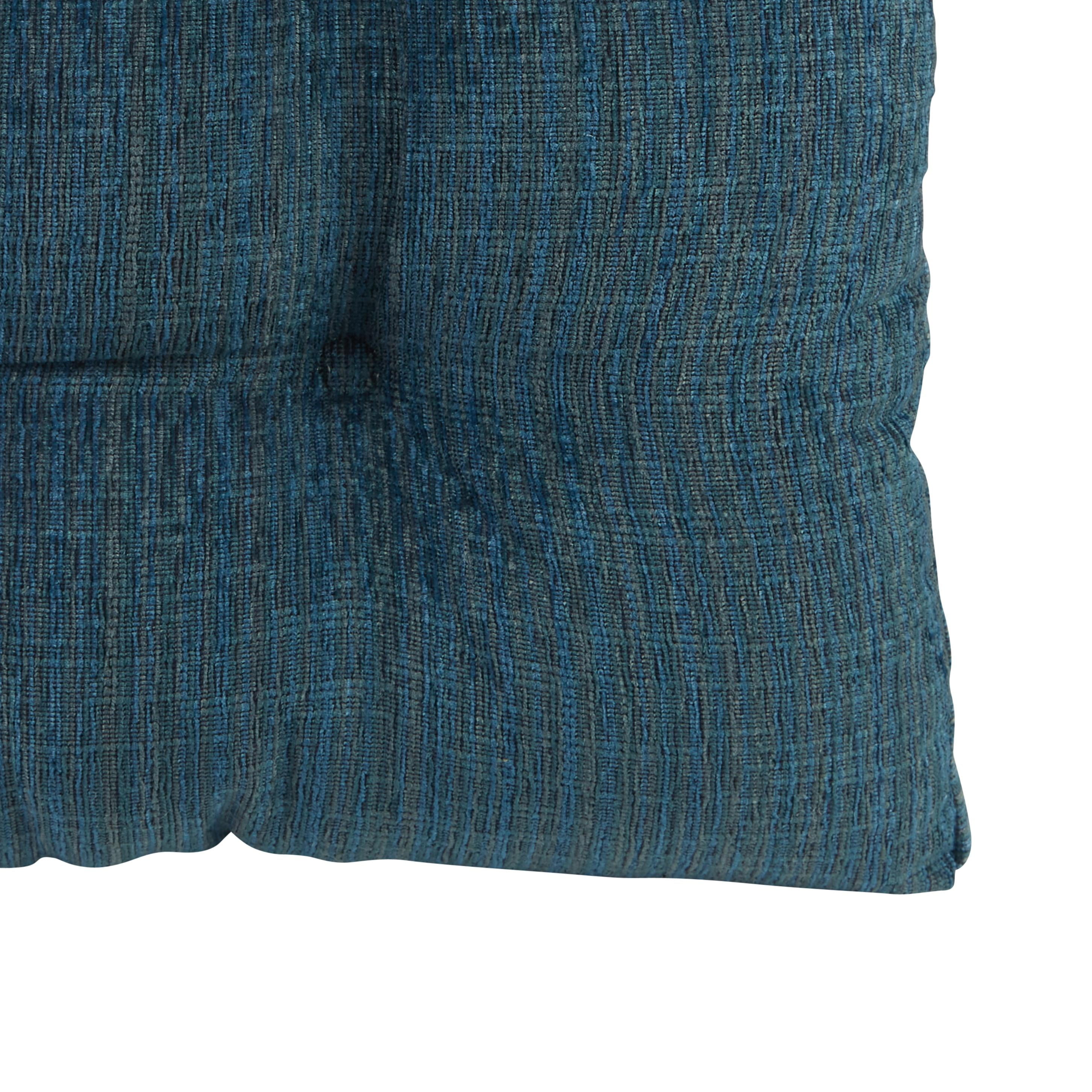 Gripper Non-Slip 17" x 17" Polar Chenille Tufted Universal Chair Cushions, Set of 2