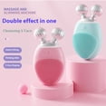 thumbnail image 2 of Electric Facial Cleansing Brush and Roller Massager, 2-in-1 Silicone Face Scrubber for Deep Cleaning and Skin Care, Portable Beauty Tool, USB Rechargeable, 2 of 8