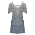 thumbnail image 3 of Robes à Épaules Dénudées pour Femmes Robes d'Été pour Femmes Imprimé Manches Courtes Épaules Dénudées Col Rond Robes Manches Courtes pour Femmes Robes d'Été Courtes pour Femmes, 3 of 5