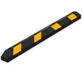 thumbnail image 1 of Guardian Parking Stop, 6 Foot Long Rubber Curb with Mounting Holes, Black/Yellow, 1 of 9