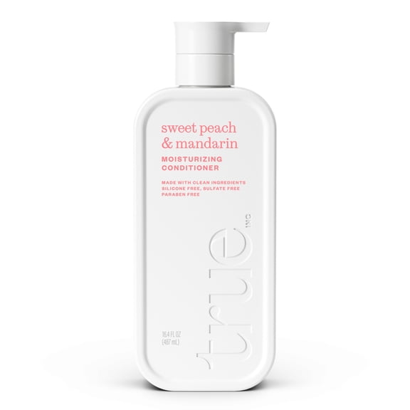 True Sweet Peach & Mandarin Moisturizing Conditioner - Moisturizing and Hydrating Formula for Women & Men, 16.4 fl oz