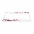 thumbnail image 2 of Sloboki Beautiful Cherry Blossom License Plate Frame Universal Aluminum Metal Car Tag Holders Cars Decor, 2 of 5