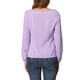 thumbnail image 3 of INSPIRAR CHIC Blusa de Manga Larga Sólida de Cuello Cuadrado para Mujeres, Casual, para el Trabajo y el Fin de Semana, Color Lila Claro, 3 of 6