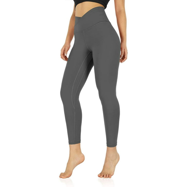Women's Waist Pant Soft Sport Yoga Leggings with Inner Pocket Workout  Running Tight Solid Elastic Pants Maternity Yoga Pants Crazy Yoga Mens  Pants 