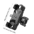 thumbnail image 3 of xaoyunyn Universal Motorcycle Phone Mount Holder for All Phone Sizes,Stable Fixed Navigation Frame,Easy Installation,Safe Riding Accessory for Motorcycles,Bikes Bicycles,Black, 3 of 6