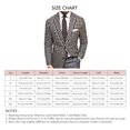 thumbnail image 5 of Chaqueta de traje a cuadros para hombre, corte entallado, cuello de solapa, vestido formal, fiesta, graduación, trajes casuales para hombres y niños, el mismo color que la imagen L, 5 of 5