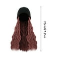 thumbnail image 2 of Fashionable Hooded Wig Knit Hat for Women Featuring Long Curly Hair for Everyday Use in Multiple Colors, 2 of 7