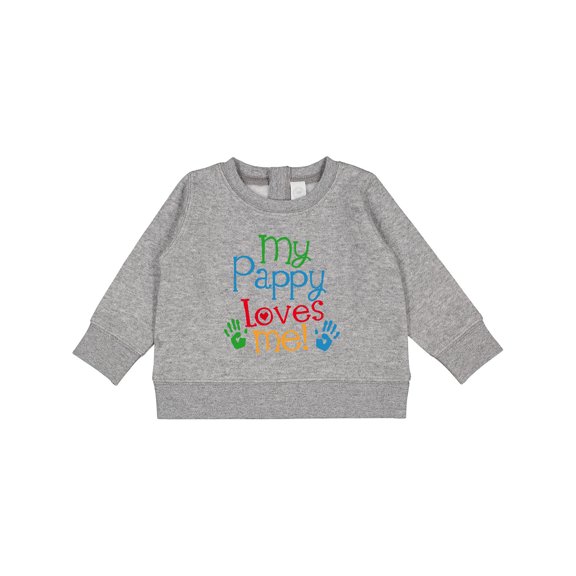Inktastic My Pappy Loves Me Baby Sweatshirt