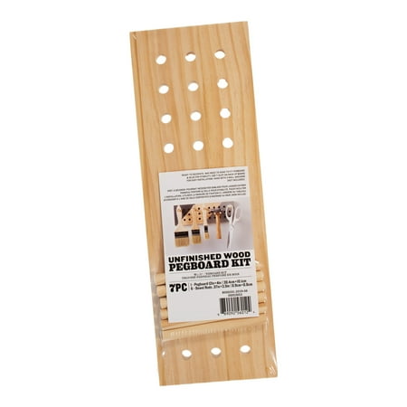 

Craft County Wooden Pegboard Kits – Heart Circle and Rectangle – Natural Wood Look – DIY Paint & Embellish