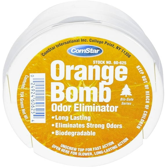 ComStar Orange Bomb, Orange-Scented Gel Cup, Works Fast To Eliminate Unwanted Odors, Biodegradable, Great For Commercial, Industrial, Residential, Healthcare Buildings, Made In USA 8 Ounces (60-625)
