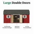 thumbnail image 4 of Little Cottage Co. 12x20 Value Gambrel Workshop Barn with 6 ft. Sidewalls and Floor, Outdoor Wood Storage Shed Do-It-Yourself Precut Kit, 4 of 13
