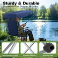 thumbnail image 6 of Portable Camping Chair with Canopy - Folding Chair with Canopy, Durable 600D Oxford Canopy Chair for Camping, Beach, Picnics, Fishing & Sports, 6 of 10