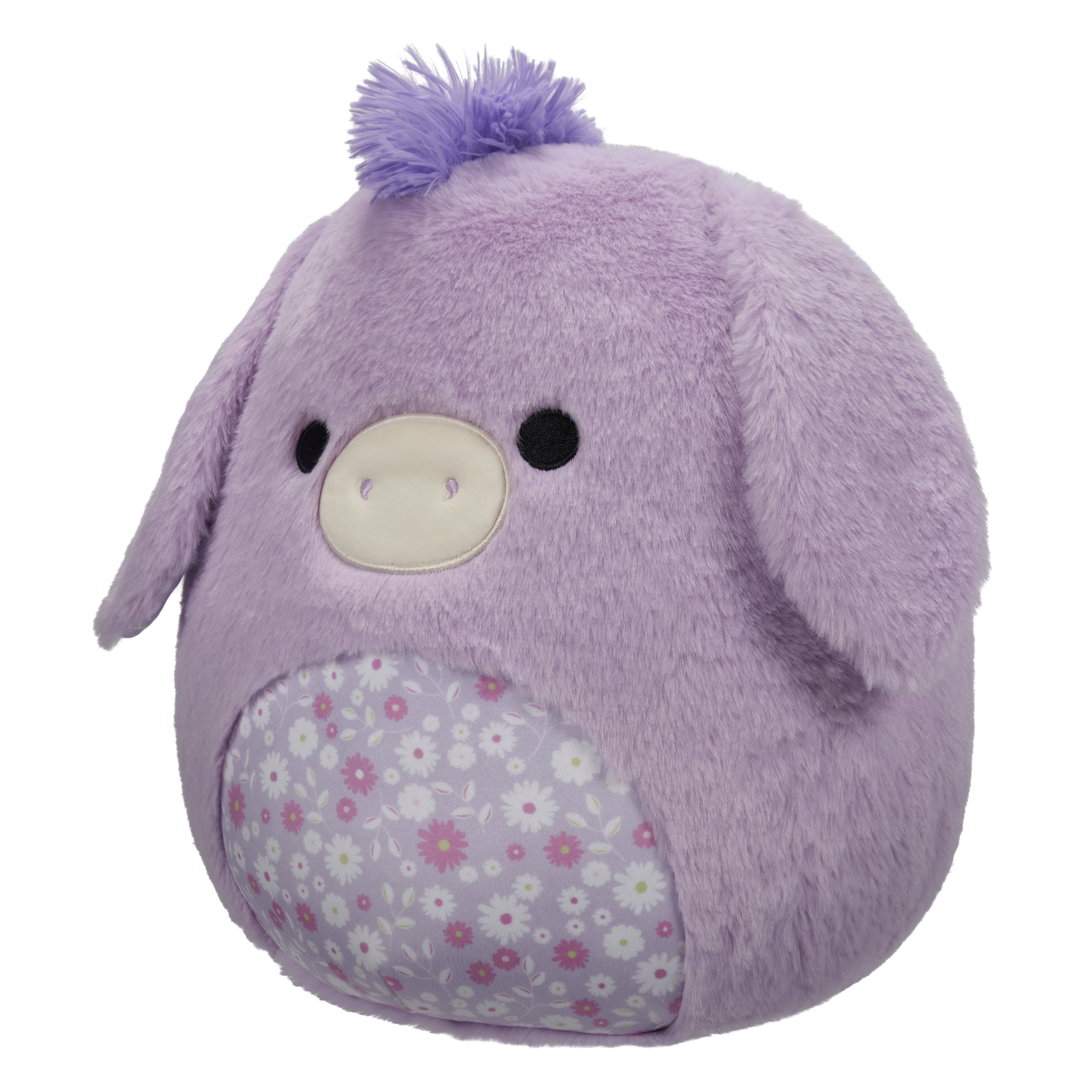 Squishmallows FuzzAMallow 12” Delzi the Purple Donkey - Ultra Soft Easter Plush Gift
