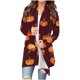 thumbnail image 2 of Cárdigan de manga larga con estampado de Halloween para mujer, chaqueta de poliéster, 2 of 6