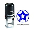thumbnail image 1 of Round Self Inking Kids Teacher Stamp STAR Personalized Custom Shiny 20mm Rubber Mini Stamp, 1 of 1