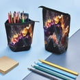 thumbnail image 4 of Bingfone Explosive Fluid Splash Art Print Telescopic Pencil Bag Pen Holder Pop Up Stationery Case, Stand-up Retractable Transformer Bag Standing Organizer, 4 of 6