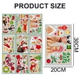thumbnail image 2 of Conjunto de dos pegatinas navideñas de Papá Noel para ventana, pegatinas estáticas para pared navideñas con copos de nieve para sala de estar y ventana, 2 of 5