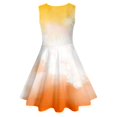 thumbnail image 4 of Robes de Printemps pour Filles Robe Évasée à Volants Sans Manches Teinture sur Nœuds pour Filles Robes de Demoiselle d'Honneur, 4 of 5