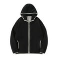 thumbnail image 1 of Sudadera con capucha para hombre, sudadera con capucha de manga larga lisa, forro polar con cremallera, abrigo grueso y cálido, sudaderas para hombre, blusa de poliéster, 1 of 5