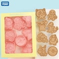 thumbnail image 2 of Set de cortadores de galletas con figuras de Pokemon, molde de panadería de dibujos animados, prensa de galletas, estampador de azúcar, moldes para pasteles pastosos, juguetes, 6 uds., 2 of 5