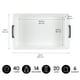 thumbnail image 5 of IRIS USA Contenedor organizador de almacenamiento de plástico debajo de la cama de 50 cuartos con tapas seguras y hebillas negras duraderas, multiusos para ropa, zapatos, ropa de cama, largo, transpar, 5 of 5